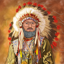 Load image into Gallery viewer, Color drawing as a character - Man drawn in tribal clothing - drawings and portraits from your photos - - drawking.com - DrawKing