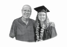 Load image into Gallery viewer, Black &amp; White Graduation Portrait
